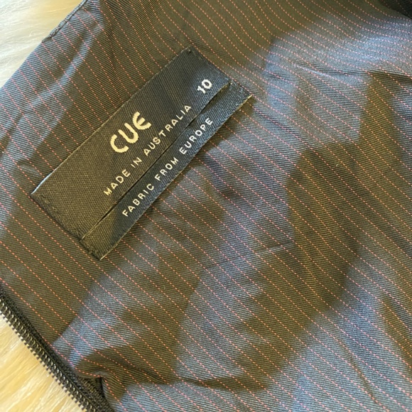 Stripes Office Dress by Cue (B1006) - Picture 6 of 8